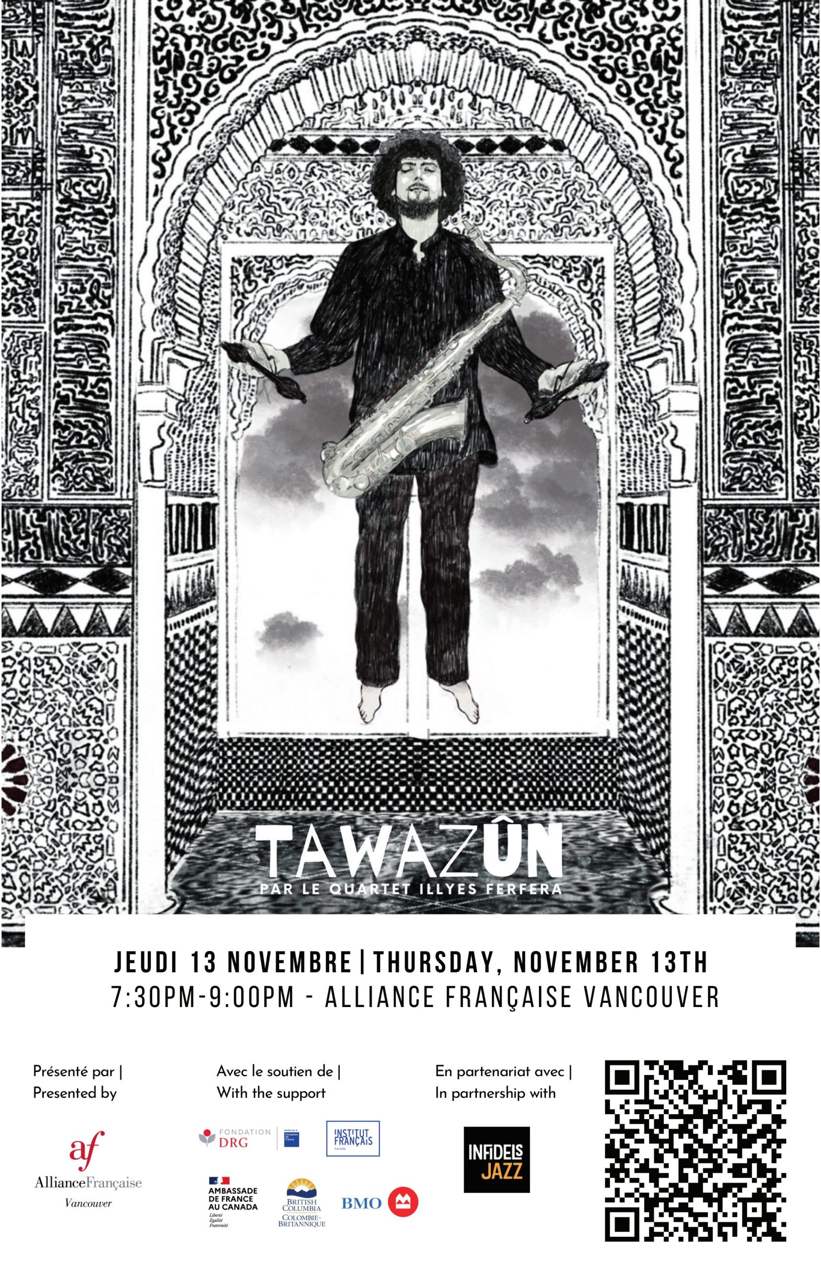 Tawazûn by Illyes Ferfera Quartet at Alliance Française Vancouver