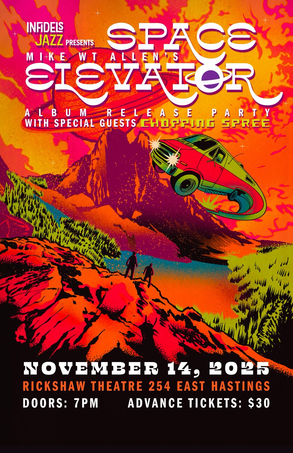 Mike WT Allen's Space Elevator Album Release Party + Chopping Spree at the Rickshaw