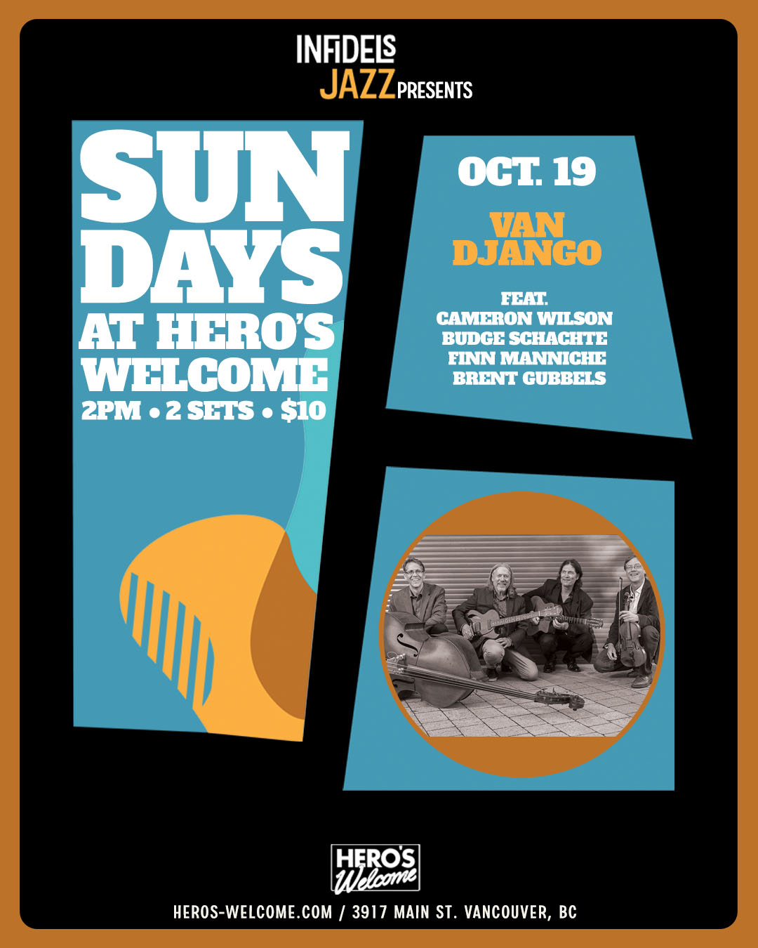 Van Django at Hero's Welcome