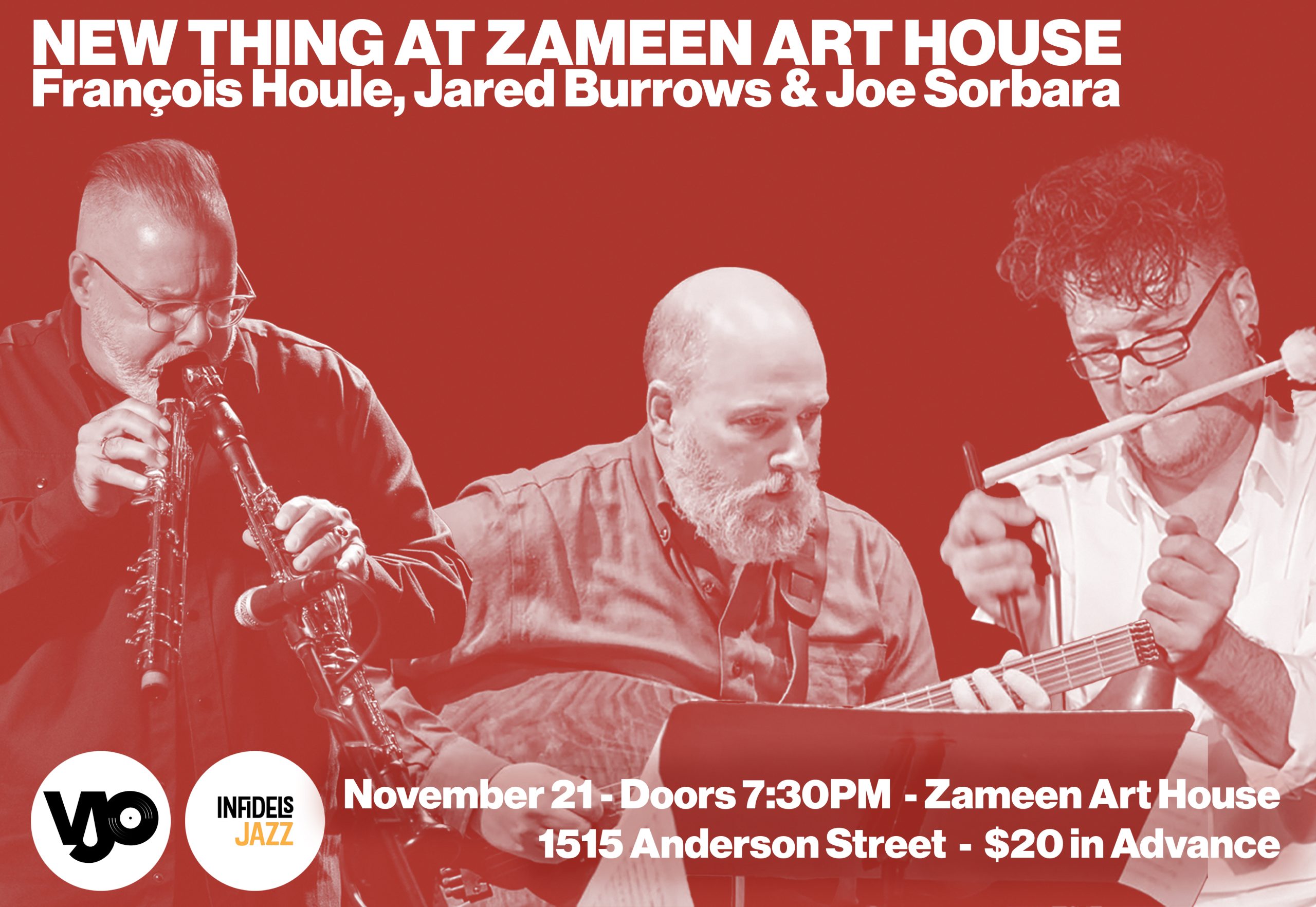 Francois Houle, Jared Burrows, & Joe Sorbara at New Thing