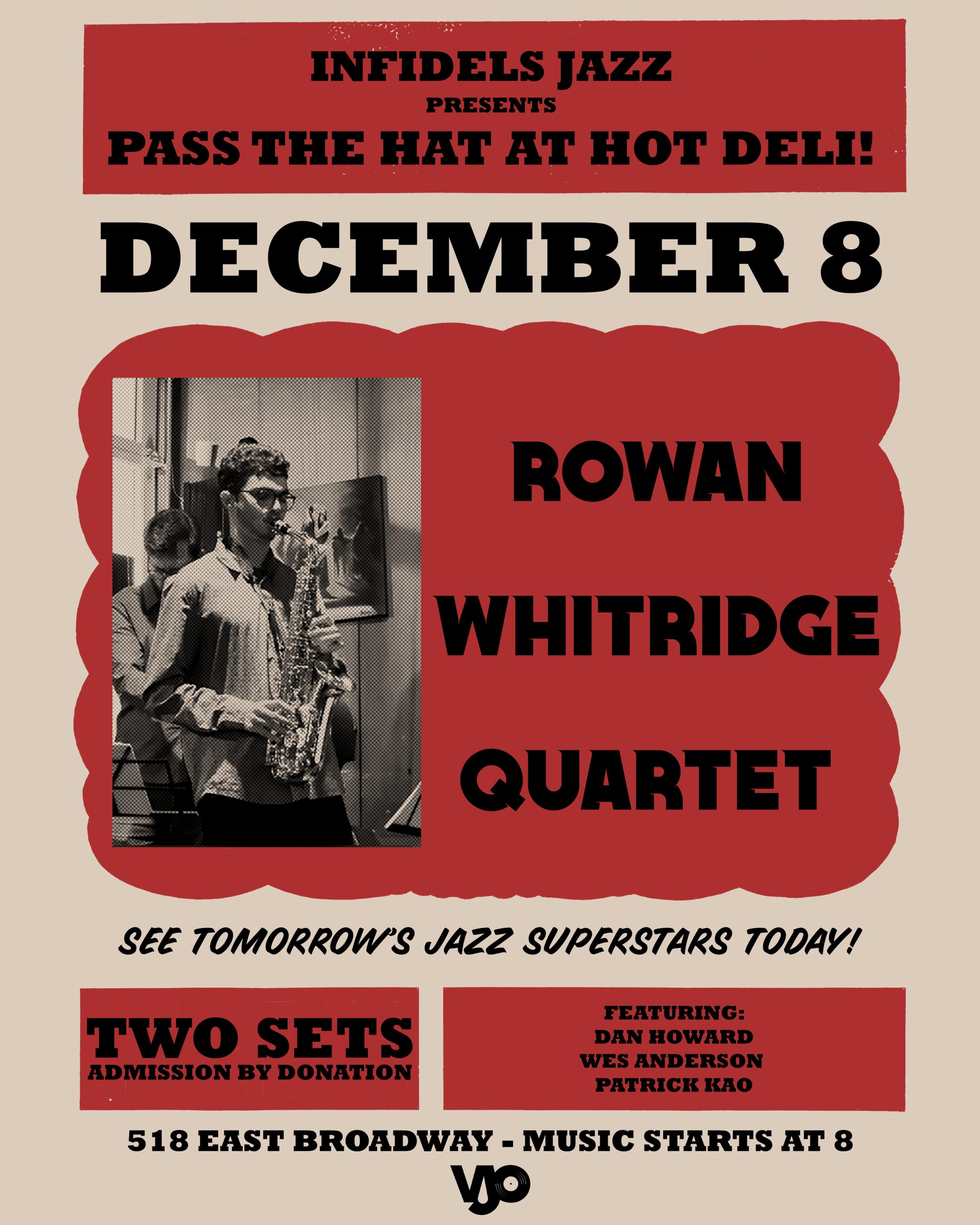 Rowan Whitridge Quartet at Hot Deli