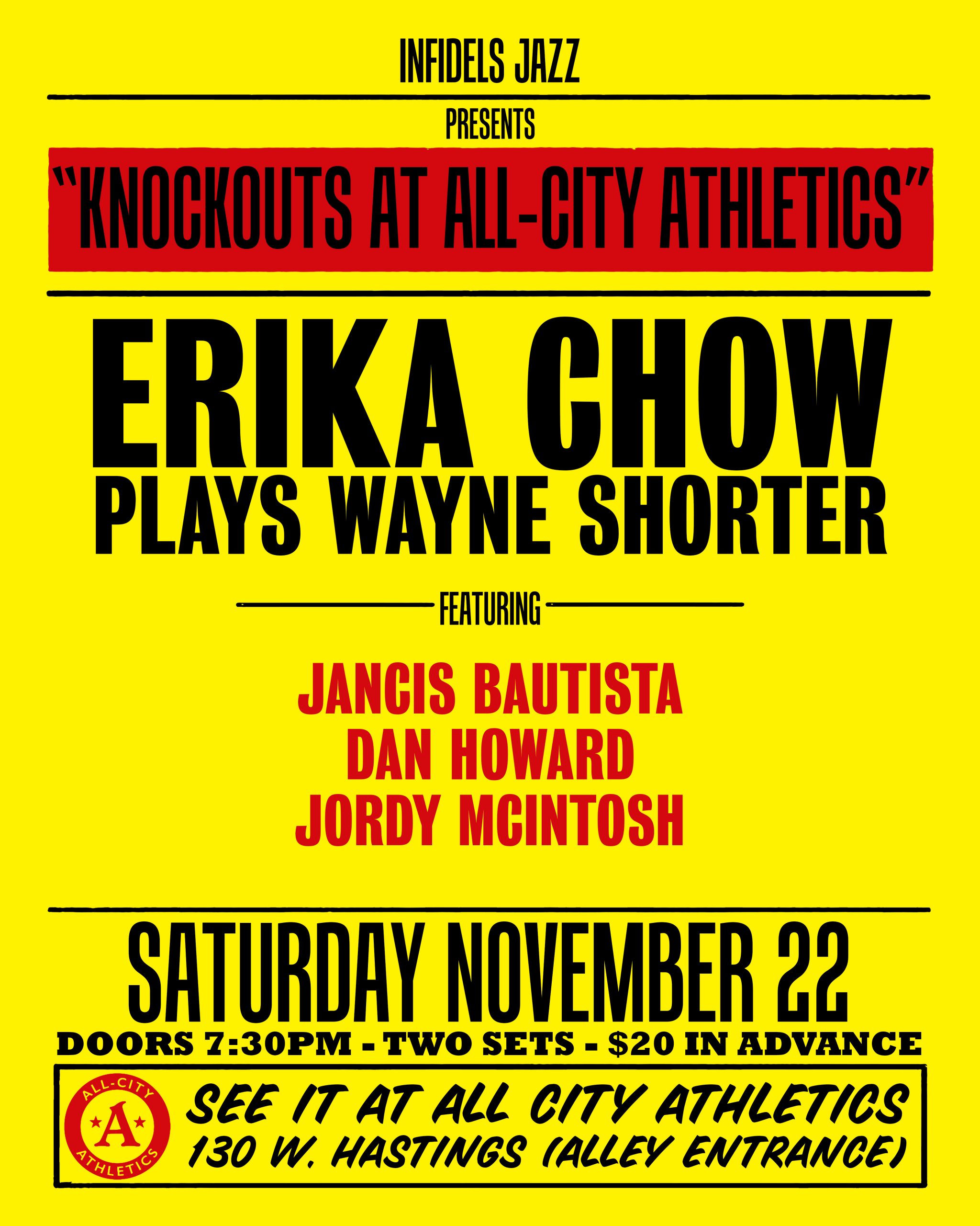 Erika Show plays Wayne Shorter at All-City Athletics