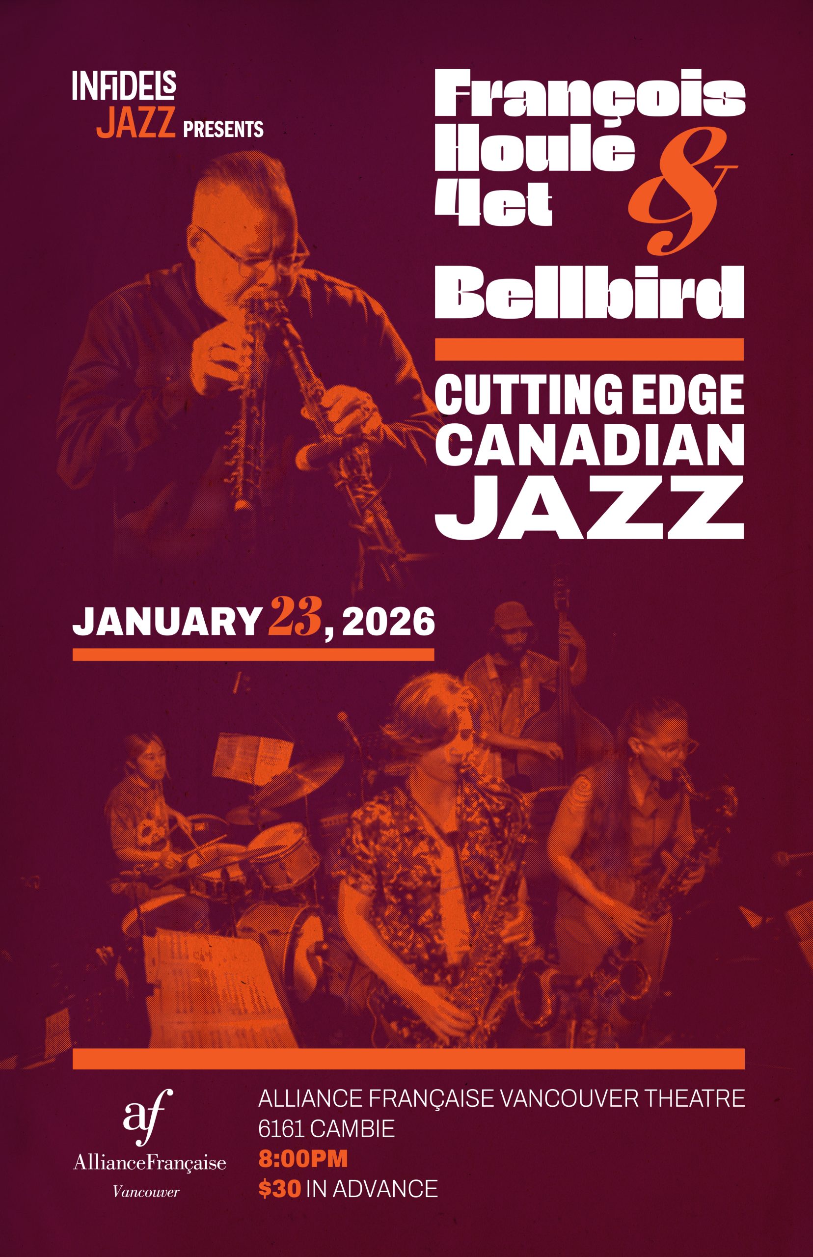 François Houle + Bellbird at Alliance Française Theatre