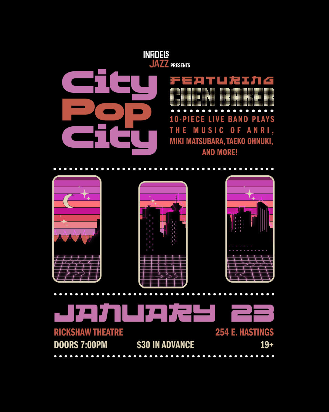 City Pop City ft. Chen Baker at the Rickshaw