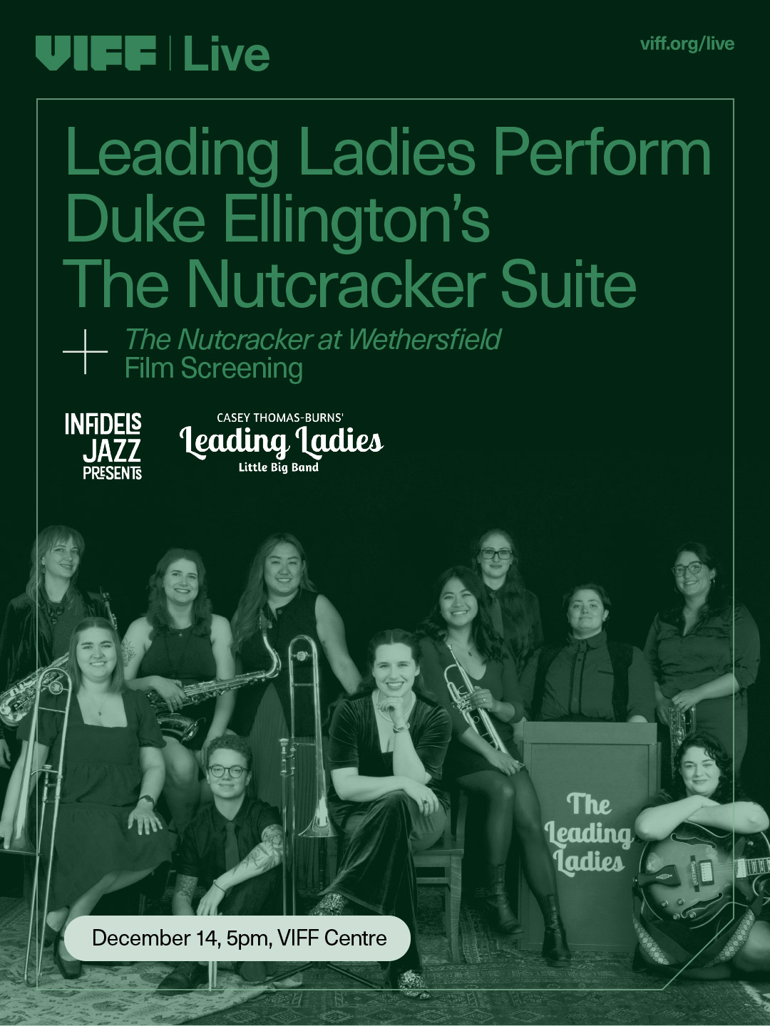 Leading Ladies play Duke Ellington's Nutcracker Suite + The Nutcracker at Wethersfield, at VIFF Centre