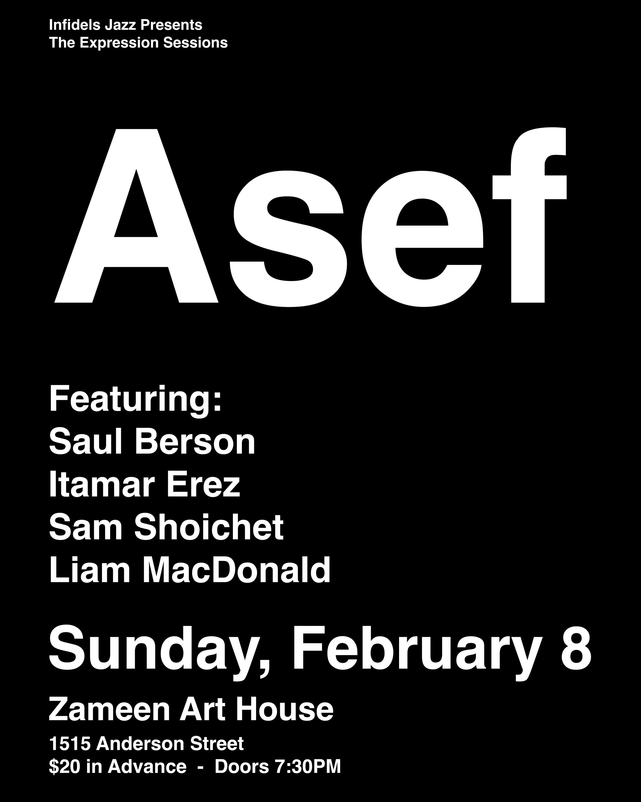 Asef at Zameen Art House